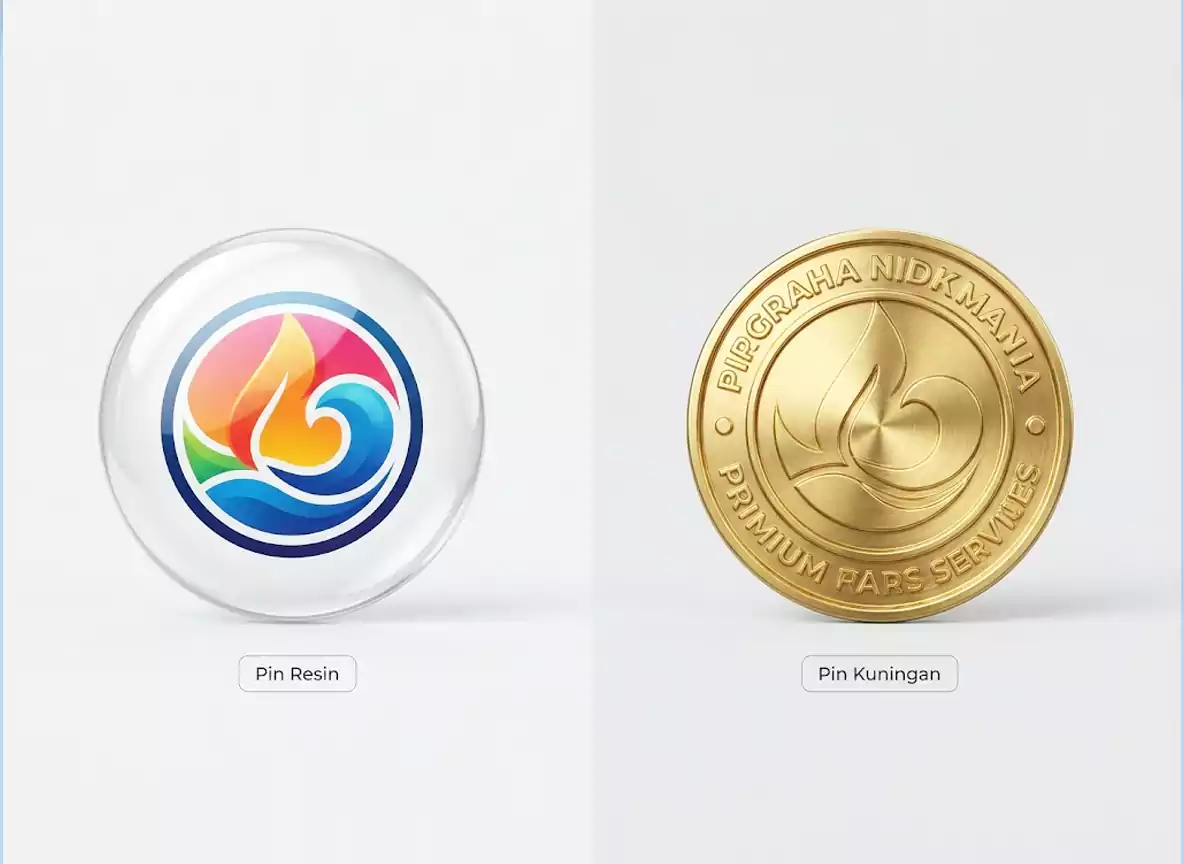 Pin Resin vs Pin Kuningan, Panduan Memilih Lencana Komunitas & Kantor